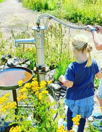 Waterput op de Veluwe met kinderen