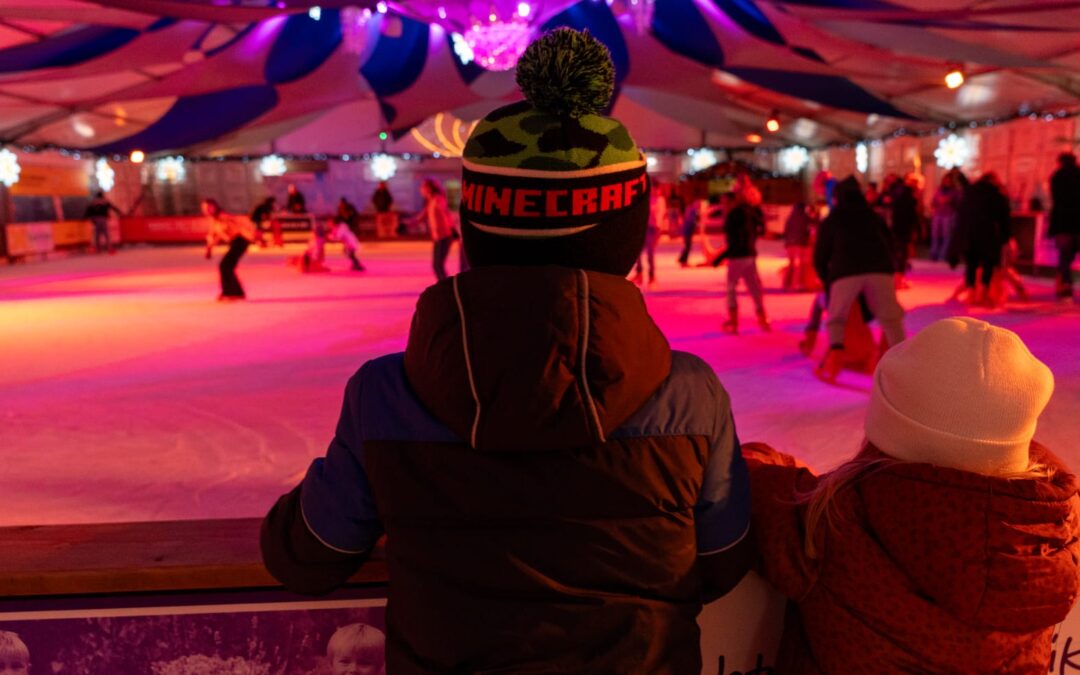 Schaatsen met kinderen op de Veluwe