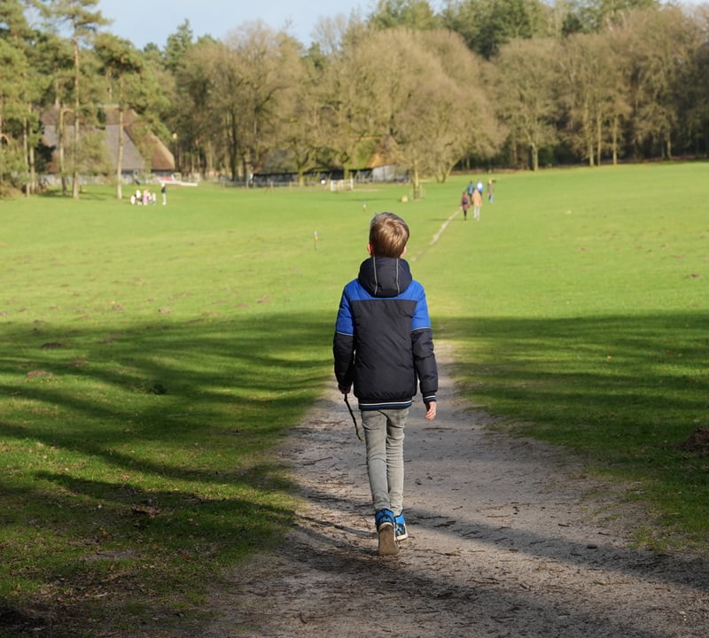 Wandelen met kinderen bij de Loenermark