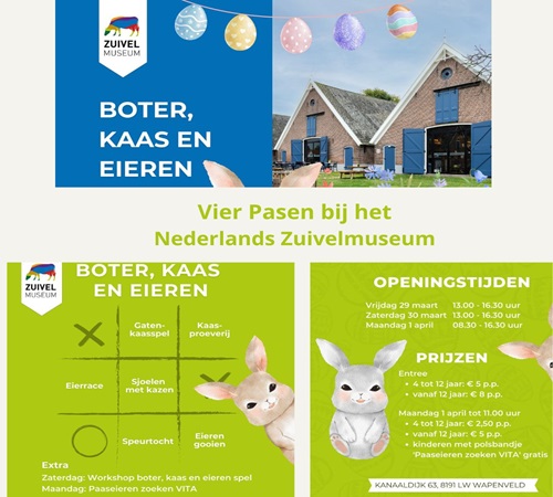 Pasen bij het Zuivelmuseum Wapenveld