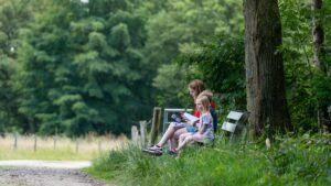 Gezin bankje speurtocht mysterie van Mink