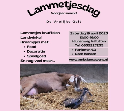 Lammetjesdag bij De Vrolijke Geit