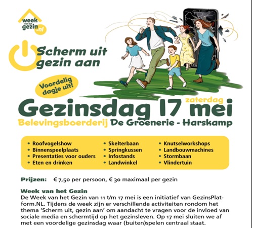 Gezinsdag De Groenerie 17 mei
