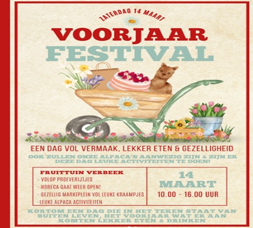 Fruittuin Verbeek- Voorjaarsfestival 14 maart