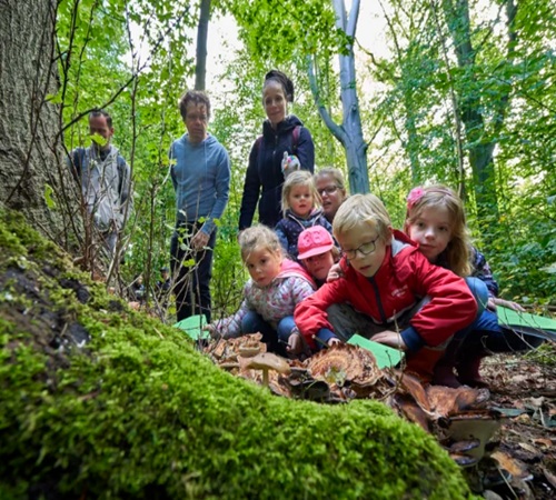 Kinderen bosavontuur IVN Ede in Bennekom
